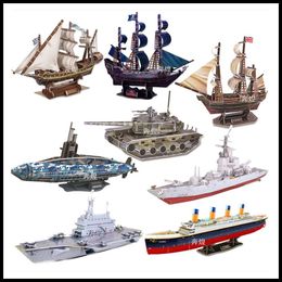 EPACK Classic Jigsaw DIY 3D Ship Titanic Architectural Playground Assembled Building Model Puzzle Toys for Children