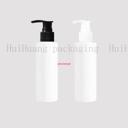 30pcs/lot White PET Empty Soap Shampoo Pump Round Bottle Lotion Shower GEL Travel Press Refillable Makeup Bottles Containersgood package
