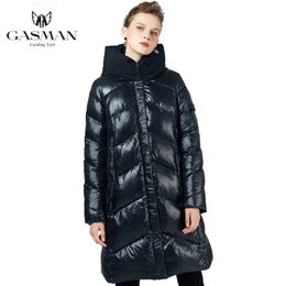 GASMAN Brand Fashion Thick Women Winter Bio Down Jacket Hooded Women Parkas New Winter Female Coats Plus Size 5XL 6XL 19697 201217