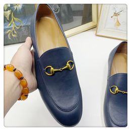 luxury dress shoes flat feet for man loafers woman horse bit cow leather flat sole leather shoes women's single shoes