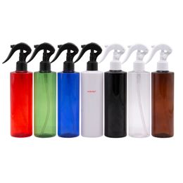 250ml Flat Shoulder Bottle With White Black Trigger Sprayer Plastic Pump Bottles For Cosmetics Or Household Refillable Containerhigh qualtit