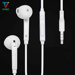 100pcs/lot earphone in-ear 3.5mm With Volume Control with Mic For Samsung Galaxy s6 edge S7 s5 s4 s3 note 5 4 3