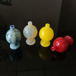 Glass Bubbler Carb Cap Smoking Accessories Glass Carb for Quartz Banger Nails Colorful Tobacco Tools For Water Pipes Oil Dab Rigs Heady Pyrex Kits
