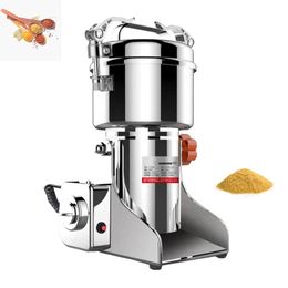 2100W Martensitic stainless steel grinder Household Electric grain mill machine ultrafine grinding machine Powder maker 700g