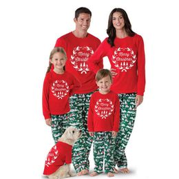 Christmas Family Matching Clothes Pyjamas Suit New Pyjamas Costume Outfit Family Look Mother and Daughter Clothes Boy Clothes LJ201111