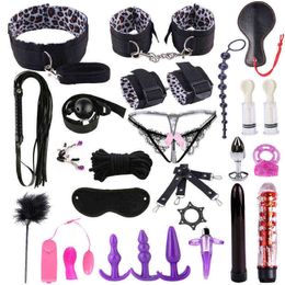 NXY SM Sex Adult Toy Appeal Bundled Set 26-piece Couple Flirting Products Sm Combination Alternative Bedding1220