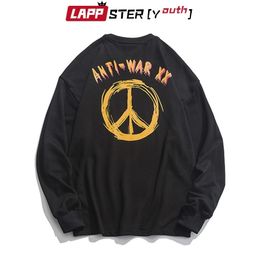 LAPPSTER-Youth Men Streetwear Funny Print Hoodies Sweatshirts Oversized Mens Harajuku Hoodie Vintage Korean Black Clothes 201020