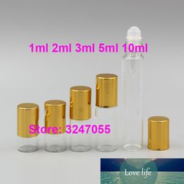 1ml2ml3ml5ml10ml /200pcs Cosmetic Glass Mini Empty Roll on Essential Oil Bottle, Clear Small Perfume Refillable Vials