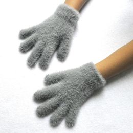 Winter Baby Boys Girls Gloves Warm knitted fleece Gloves Full Finger Kids soft Mittens Children Knitting Thick warm gloves