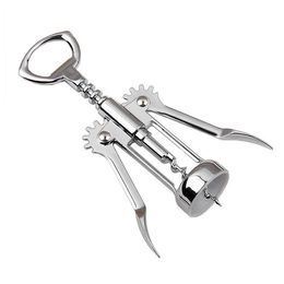 2021 Wine Bottle Opener Glossy Silver Zinc Alloy Corkscrew Wine Opener High Grade Wine Opener on Promotion