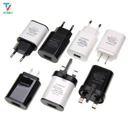 Mobile Phone Charger 5V 2A 10W USB Travel Charger Portable Wall Adapter EU/US Plug Black/White