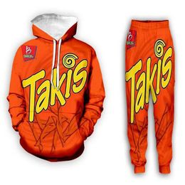 New Men/Womens Takis Funny 3D Print Fashion Tracksuits Hip Hop Pants + Hoodies MH03