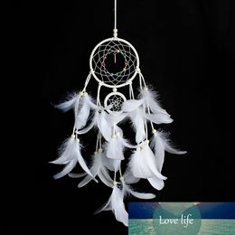 Dream Catcher Handmade Dreamcatcher Feathers Night Light Car Wall Hanging Decor Room Home dream catcher hanging decoration New