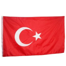 Turkey Turkish Country National Flags Banners 3'X5'ft 100D Polyester Hot Sales High Quality With Two Brass Grommets