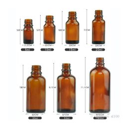 Glass Bottles for Essential Oils 15 ml Refillable Empty Amber Bottle with Orifice Reducer Dropper and Cap DIY Supplies Tool & Ac