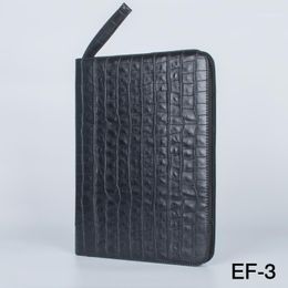 Pencil Bags 48 FOUNTAIN OR ROLLER BALL PEN CASE CROCODILE SKIN PATTERN BLACK AND IMPROVED Bag1