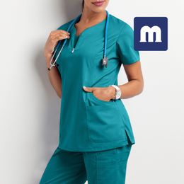 Medigo-018 Style Women Scrubs Tops+pant Men hospital Uniform Surgery Scrubs Shirt Short Sleeve Nursing Uniform Pet grey's anatomy Doctor Workwear