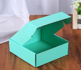 Corrugated Paper Boxes Colored Gift Wrap Packaging Folding Box Square BoxJewelry Packing Cardboard 15*15*5cm