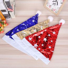 2021 New Fashion Five-pointed Star Print Hat Birthday Christmas Festival Party Decorations Xmas Ornaments Supplies Free Shipping