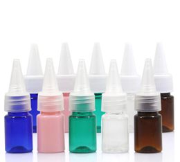 2000 x 5ml Colorful Make Up Tools Sample Bottle Jar with Pointed Top Lid PET Lotion Toner Container Wholesale SN1800