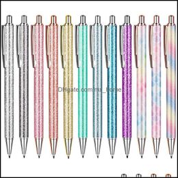 Ballpoint Pens Writing Supplies Office & School Business Industrial 50Pieces Metal Cute Bling Ballpiont Retractable Pretty Journaling Statio