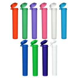 Colourful Empty Sealing Container Tube Storage Stash Case Bottle Pre-Roll Rolling Handroller Cigar Cigarette Tobacco Pill Herb Smoking DHL