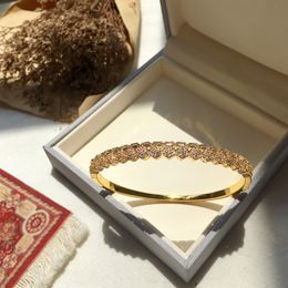 Bling Blings Crystal heardwear Bangles for Women Trendy Full Cubic Zircon Women Bridal Wedding Engagement Bangle