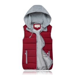 winter coat women hooded warm vest plus size candy Colour cotton jacket female women wadded feminina chalecos