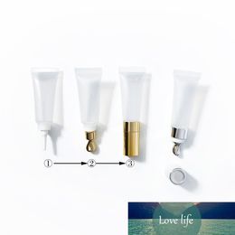 15ml clear white soft hose & tube with metal massage head eye cream cosmetic packing empty bottle lotion