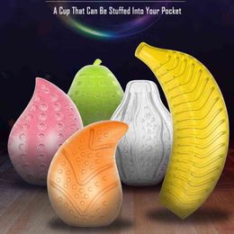NXY Sex Masturbators Mrl Toys for Men Masturbation Eggs Pocket Fruit Pussy Realistic Vagina Stretchable Masturbator 18+ Penis Adult 220127