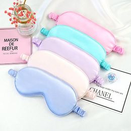 2022 NEW Silk Sleep Masks Rest Shading Eye Mask Padded Shade Cover Eyepatch Travel Relax Aid Blindfolds Eyemask