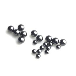 4mm 6mm Silicon Carbide Terp Pearls Ball Insert with Black Ceramics SIC Terp Top Pearl for Glass Smoking Quartz Banger Nail