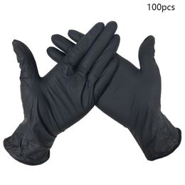 100PCS Wear Resistance Nitrile Disposable Gloves Food Testing Household Cleaning Washing Gloves Anti-Static Gloves Y200421