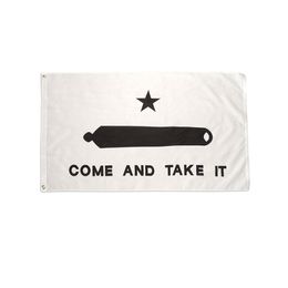 Come And Take It Flag 3x5 FT 90x150cm Double Stitching 100D Polyester Festival Gift Indoor Outdoor Printed Hot selling