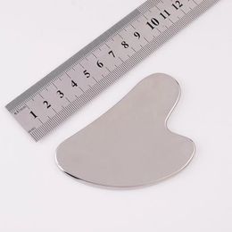 Factory Price High Quality Face Care Massager Heart Shaped Guasha Board Massage Neck Beauty Health Cooling 304 Metal Stainless Steel Gua Sha Tool