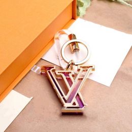 Designer 2022 new Hot Key chain, Gradient 4 Colour Acrylic Material male and Female key Pendant