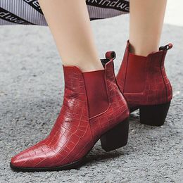 red crocodile boots
