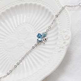 Bracciali di cristallo per le donne argento carino romantico romantico braccialetti coreani braccialetti di fidanzamento partito gioiaini regali per ragazze