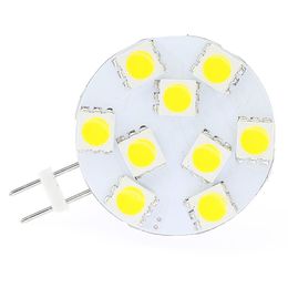 LED G4 Spot Bulb Puck Light 10LEDs SMD 5050 3W AC/DC10-30V Dimmable White 330LM Ships RV Dome Marine Bulb