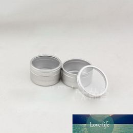 20g 100pcs/lot Empty Aluminium Jars Refillable Cosmetic Bottle Ointment Cream Sample Packaging Containers Straight Cap