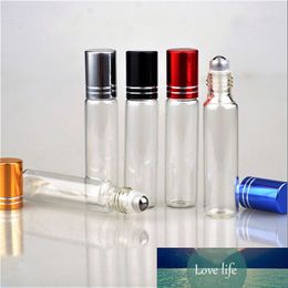 10ML Travel Clear Roller Refillable Essential Oil Roll-on Glass Perfume Bottle Lip Balms Roll on Bottles