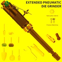 Pneumatic Tools 22000RPM Extended Shaft Straight Shank Grinding Machine Air Die Grinder For / Engraving