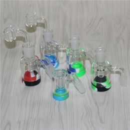 20pcs Glass Reclaim Catcher Adapter Smoking Accessories 14mm 18mm Male Female 45 90 With Reclaimer Ash Catchers Adapters For Water Bongs Dab Rigs
