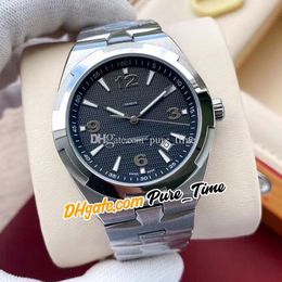 MLF 42mm Overseas 47040/B01A Asian 2813 Automatic Mens Watch 47040 Black Dial Silver Markers Stainless Steel Bracelet Date Gents Watches Pure_Time E129 (5)