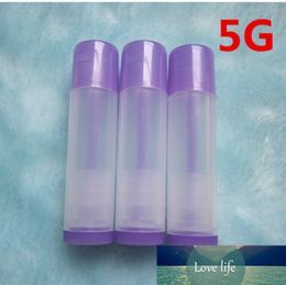 5ml Purple Plastic Lipstick Bottle Cosmetic Lip Balm Packaging Tube Containers Free Shipping