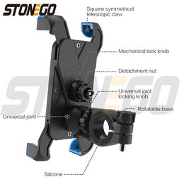 Universal Premium Bike Phone Holder stand Mount Motorcycle Accessories Perfect for Bicycle or Motorcycle Enthusiast