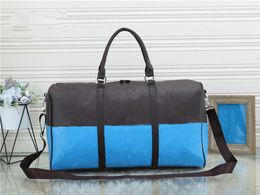 Брендовая мужская роскошная женская дорожная сумка из искусственной кожи, дизайнерские сумки для багажа, большая вместимость, спортивные 50*24*32 см