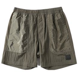 New Mens Shorts Metal Quick Nylon Drying Type Men's Shorts Fashion Brand High Quality Summer Beach Pants Casual Capris