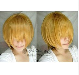 Cos Fashion Wig Hair New Short Blond Cosplay Party Wig