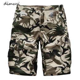 DIMUSI Men's Cargo Summer Casual Mans Cotton Sports Male Camouflage Breathable Knee Length Beach Board Shorts C1117